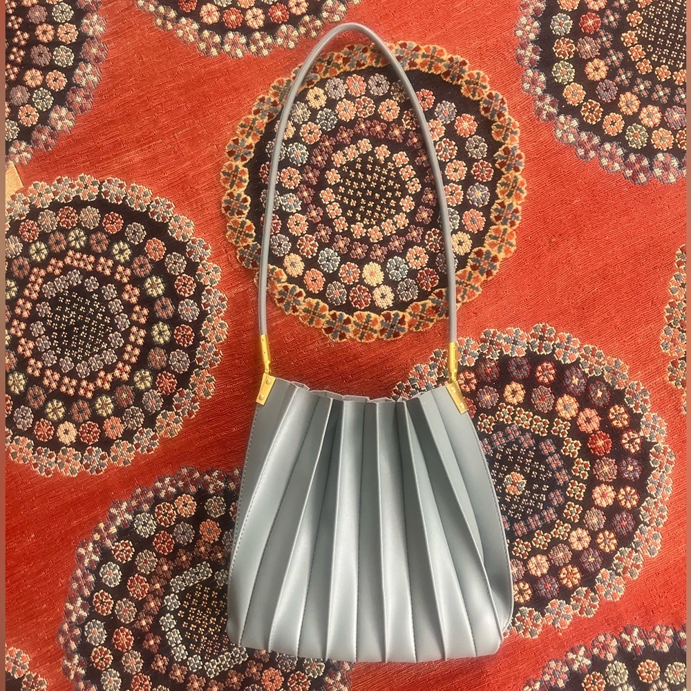 Anthropologie Carrie Pleated Shoulder Bag